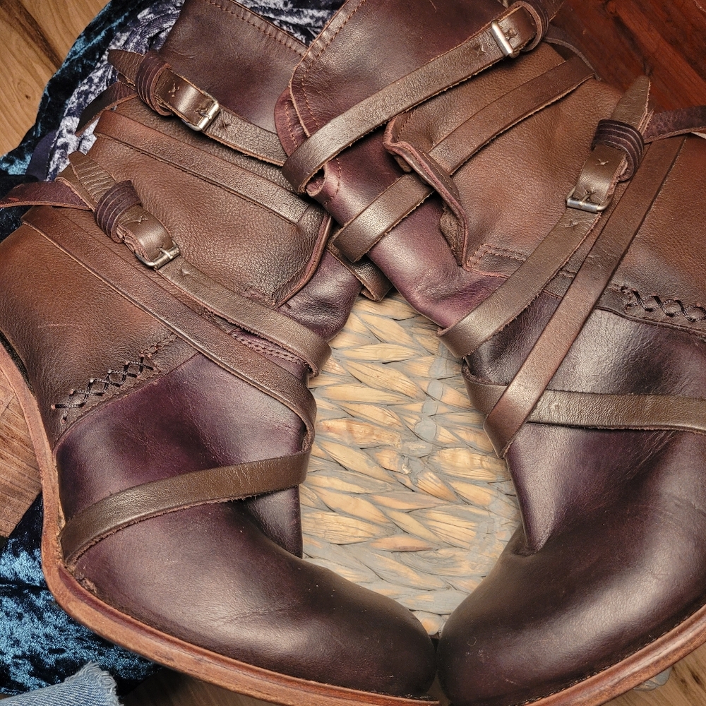 Brown Leather Ankle Boots